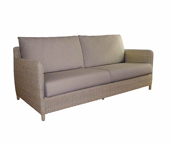 Sofa twisted wicker 2.5 seater