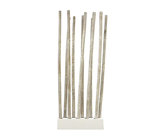 Bamboo divider white