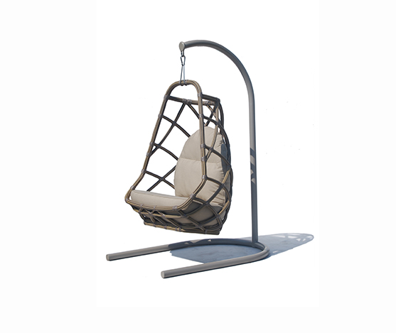 Moscu hanging chair grey mushroom