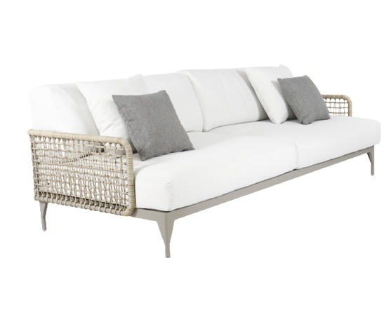 ribs sofa silver