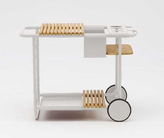 trolley chariot white